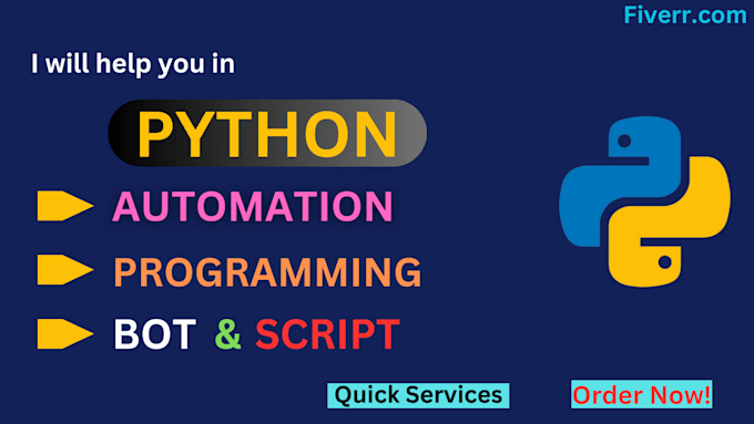 do python automation, programming, coding, bot and API development
