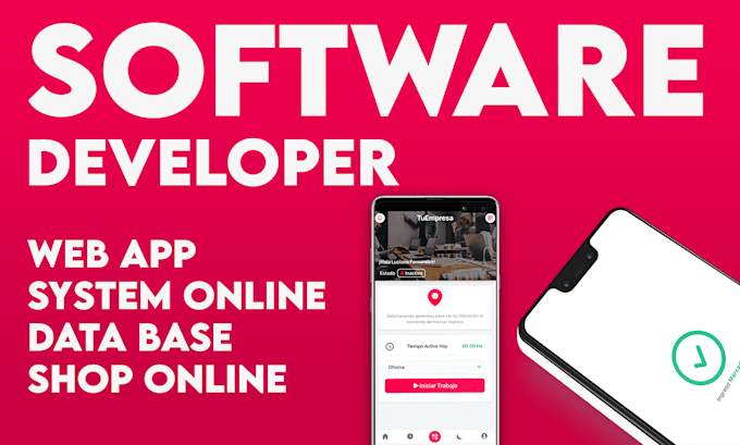software developer full stack, laravel, created web app