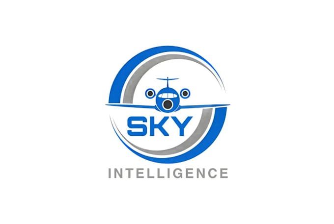 make dynamic modern sky intelligence logo