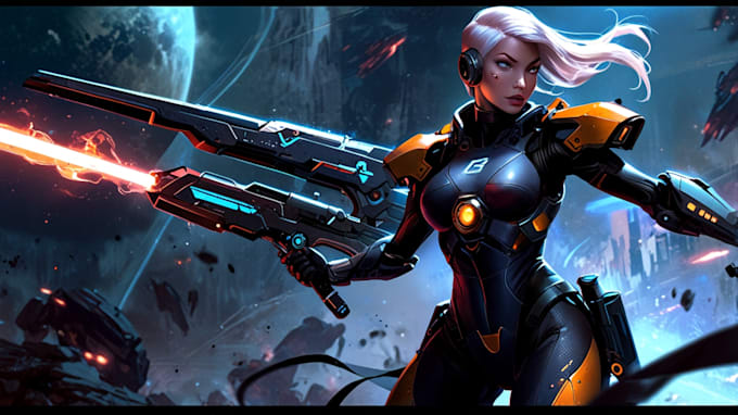 do a sci fi art , sci fi character and concept art