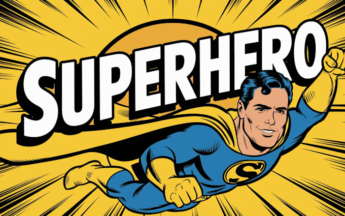 draw comic superhero pop art portraits