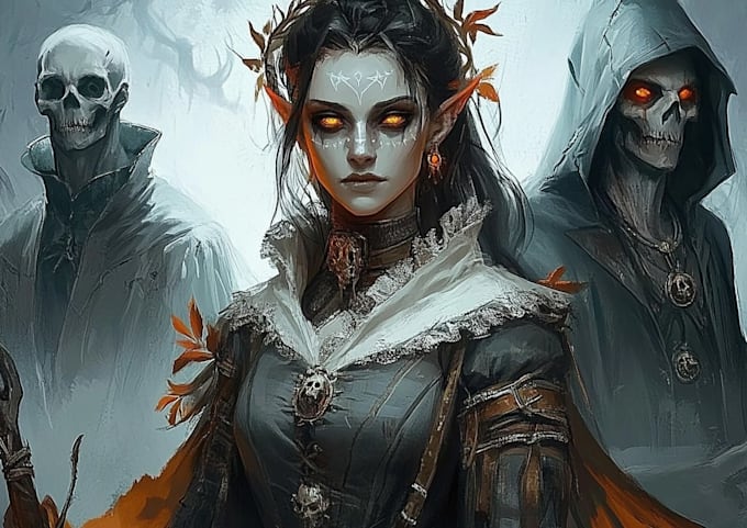 Horror Rialistic Drawing Do realistic fantasy horror character and concept art by Striebaesnias ...