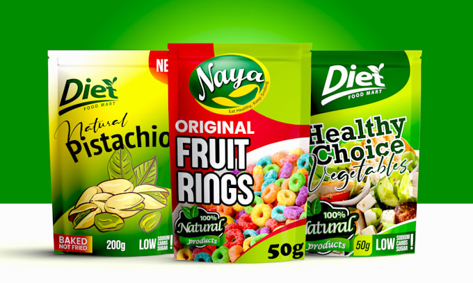 do product label design,  pouch label and box packaging design