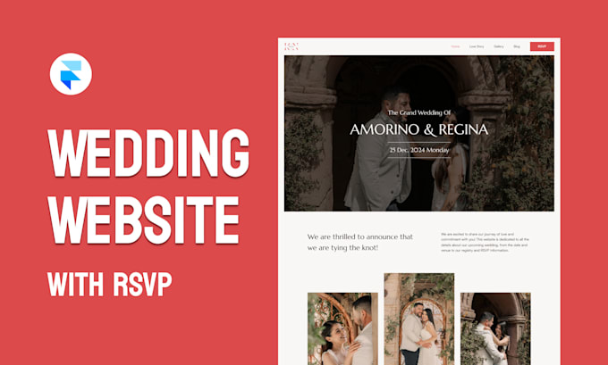 create your wedding website with rsvp in framer