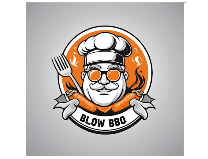 make bbq diner food truck restaurant logo