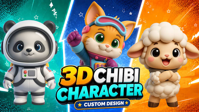 create 3d printable character model for toys