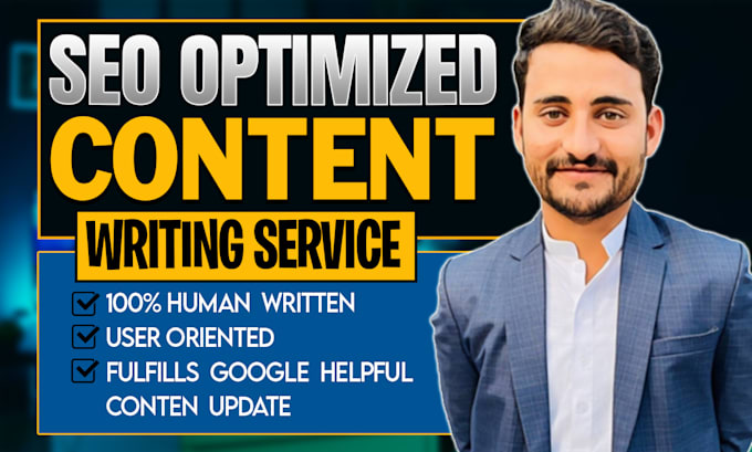 do human SEO article writing, blog post and content writing