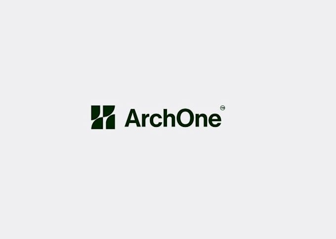 create a professional minimalist business arch logo design