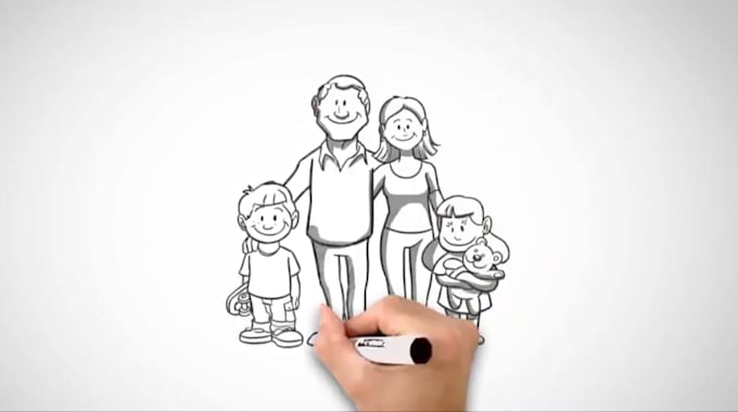 create a custom whiteboard animation explainer doodle video