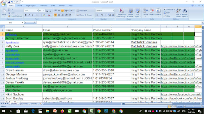 find emails from websites, scrap google map, data mining