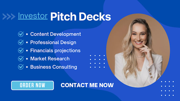 create a professional pitch deck presentations