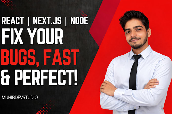 fix react nextjs and nodejs bugs or errors fast