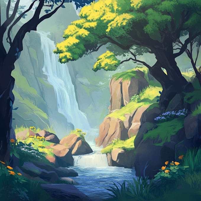 Do a environment concept art and background by Tsineuend | Fiverr