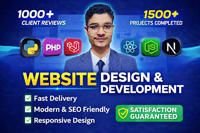 do full stack website development, full stack web developer, front end developer