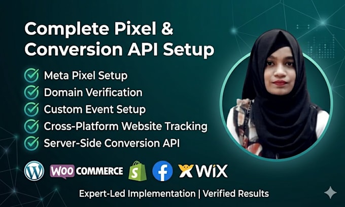 do setup facebook pixel, setup conversion API, event tracking