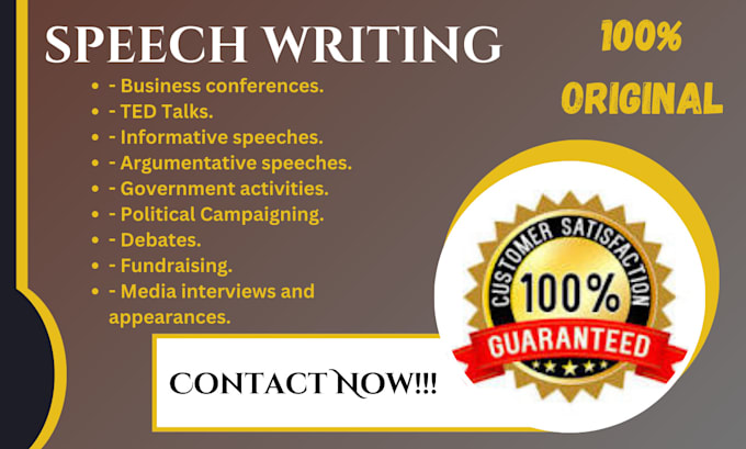 write a speech for any event, ocassion