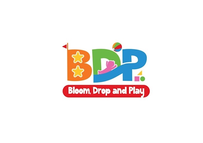 make amazing bloom drop and play wordmark logo