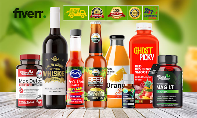 create professional product label design