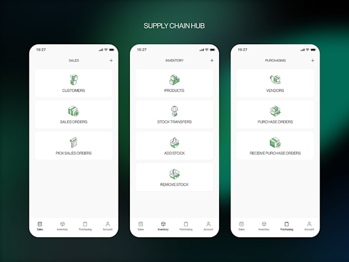 build material management software, inventory and supply chain app, warehouse