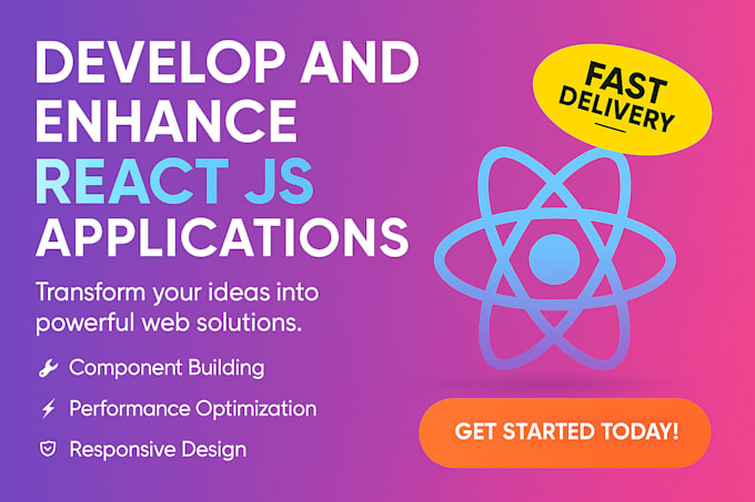 develop and enhance react js applications