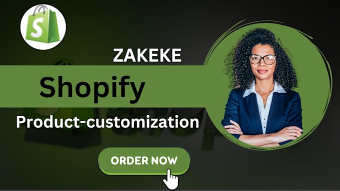 setup zakeke, customily, for shopify product customization