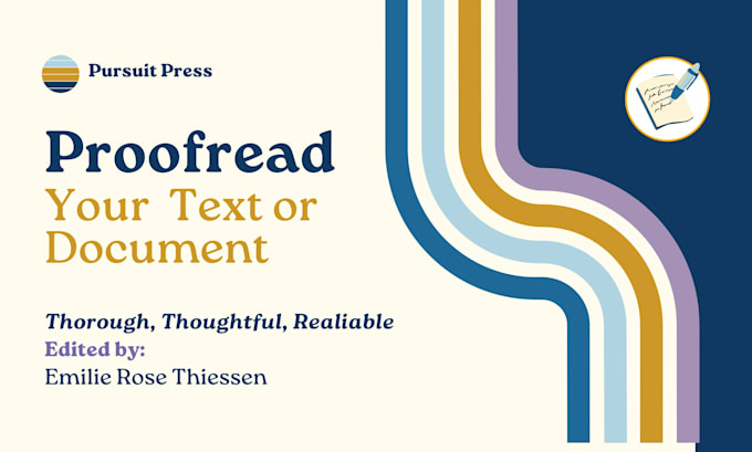 proofread your text or document