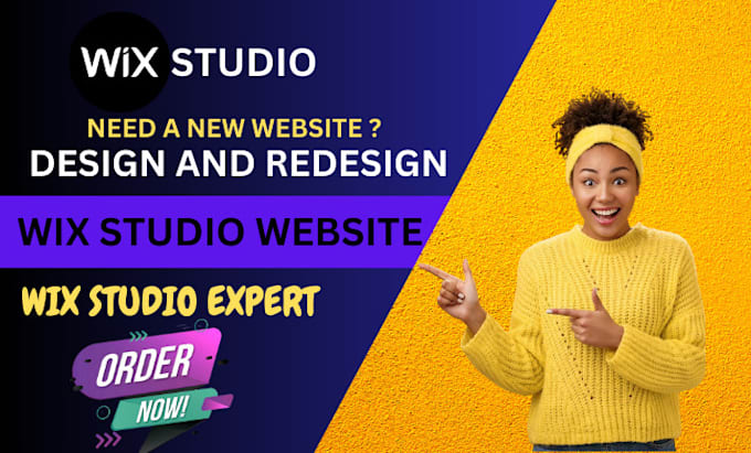 do a wix studio website design and redesign wix website, wix