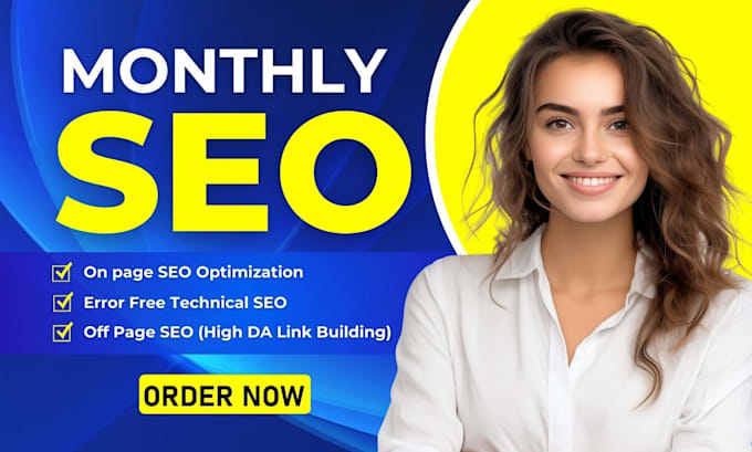 do complete monthly SEO service with onpage, off page and da backlinks