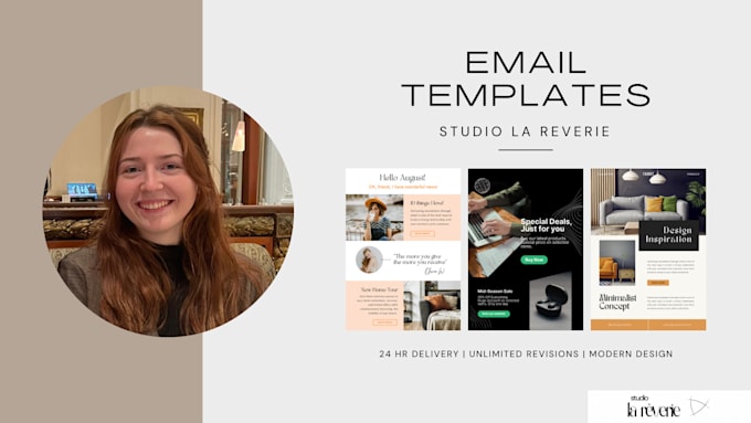 design professional email templates and newsletters that convert in 24 HR