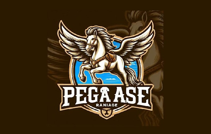 create amazing pegasus vintage logo with unlimited revisions