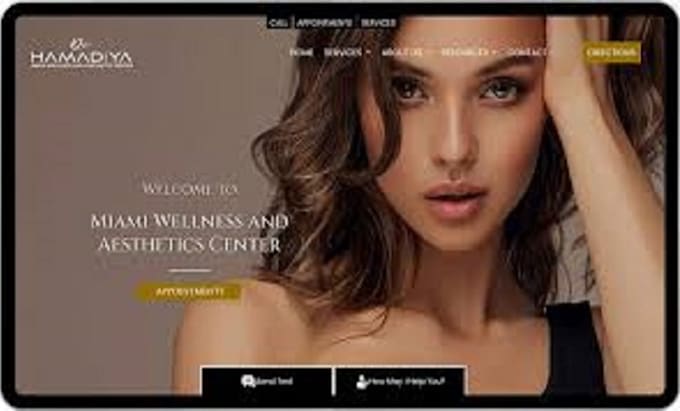 design medical spa website aesthetics website healthcare website