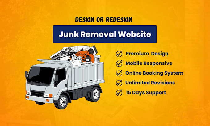 redesign or design user friendly junk removal website
