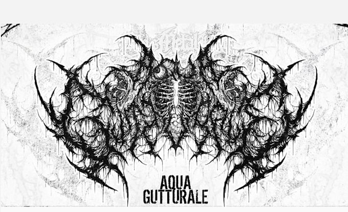 draw a death metal logo