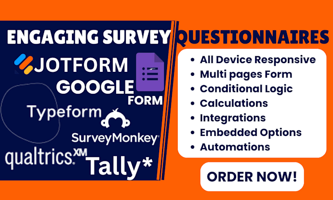create online survey forms with logic and calculations on tally, jotform