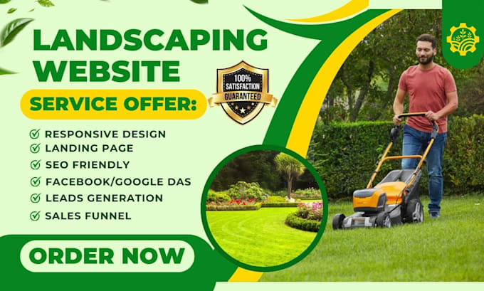 do landscape website, lawn care website, landscaping website design