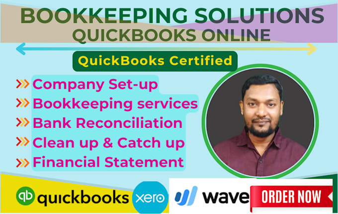 Do accounting bookkeeping with quickbooks wave xero by Trustaccbpo | Fiverr