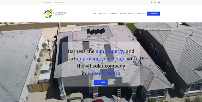 create your wp website