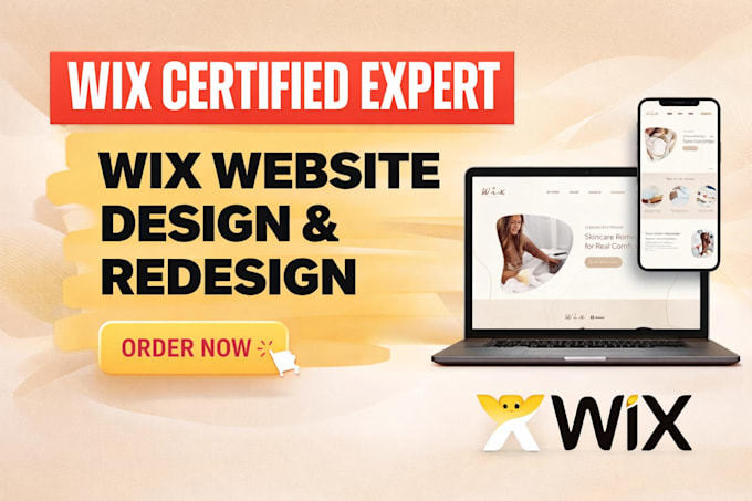 design, redesign wix website and online store