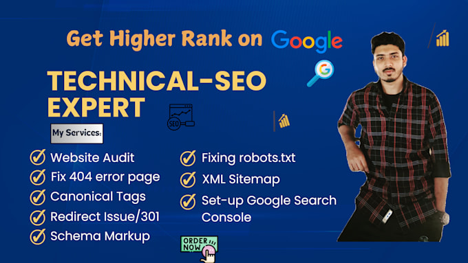 do technical SEO, audit website, build google search console