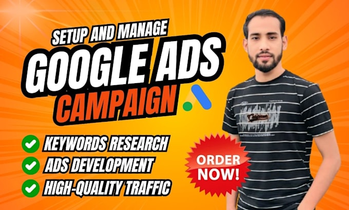 manage and setup google ads campaign adwords PPC campaigns