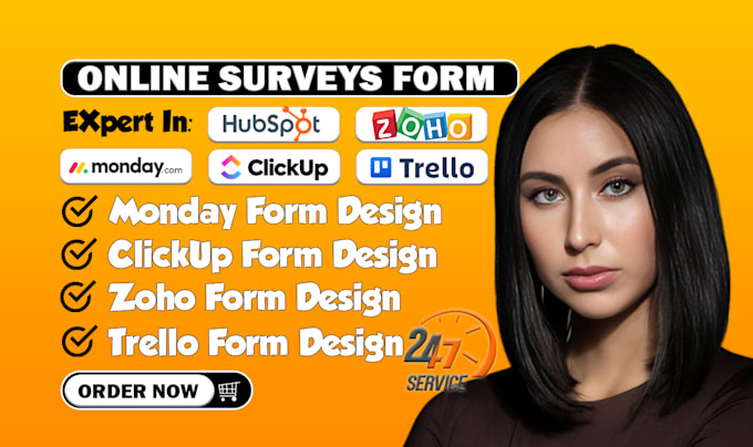 Setup monday form clickup form zoho form online survey form by Grace