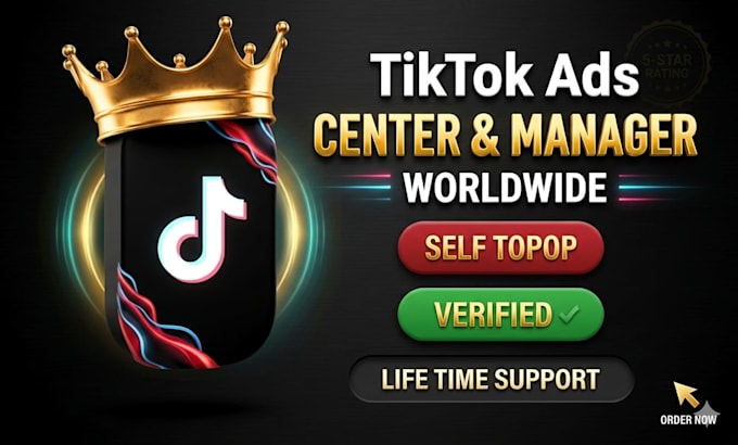 Create tiktok ad account and business center worldwide by ...