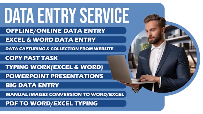 be your virtual assistant for data entry, copy paste, web research, excel data e
