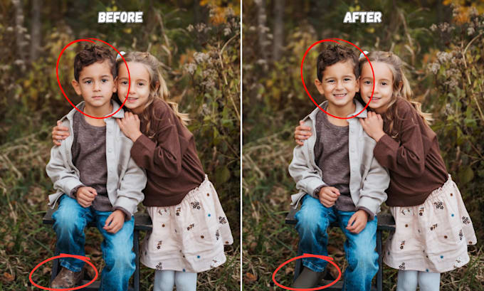 fix family photos by face change,head swap,head change
