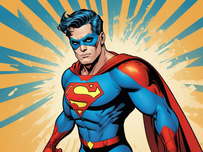 draw comic superhero pop art portraits