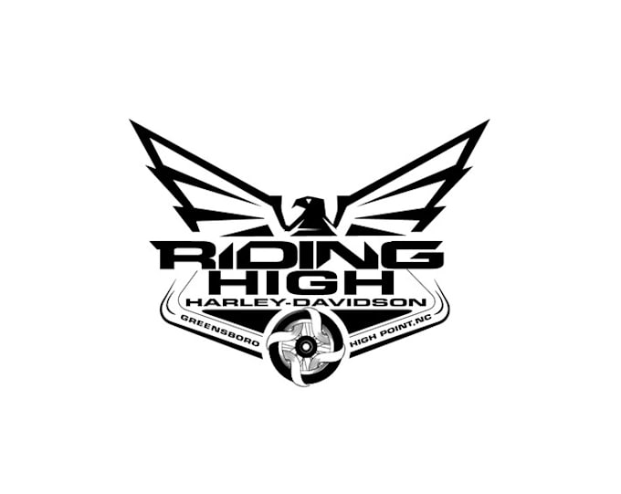 design powerful motorcycle dealership logo