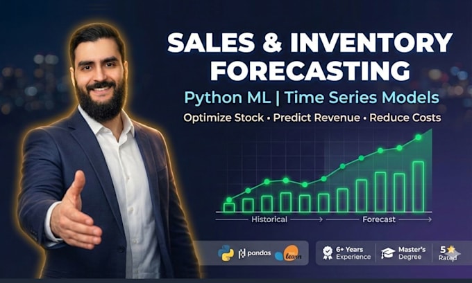 build python time series forecasting models for sales and inventory