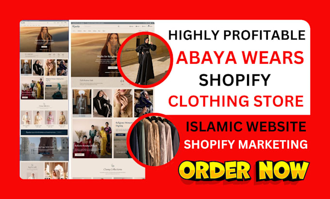 abaya shopify store islamic website muslim clothing marketing trendsi sales app
