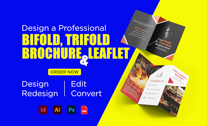 design bifold, trifold brochure or leaflet