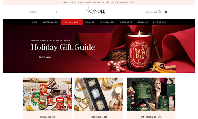 build luxury candle store candle website candle pod website candle shopify store